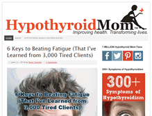 Tablet Screenshot of hypothyroidmom.com